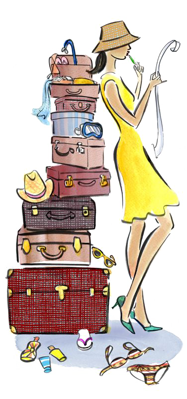 Stacked Suitcase Free PNG Image
