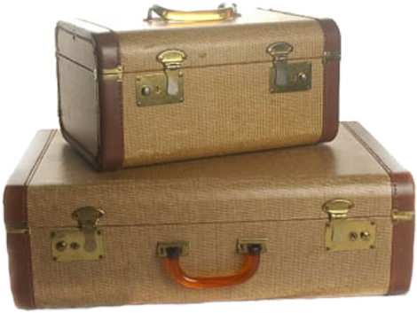 Stacked Suitcase PNG Background Image