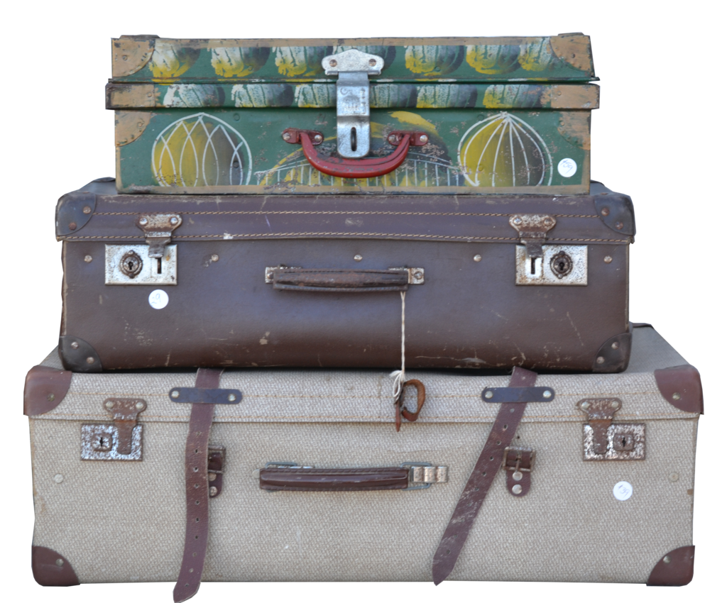 Stacked Suitcase PNG Image Transparent Background
