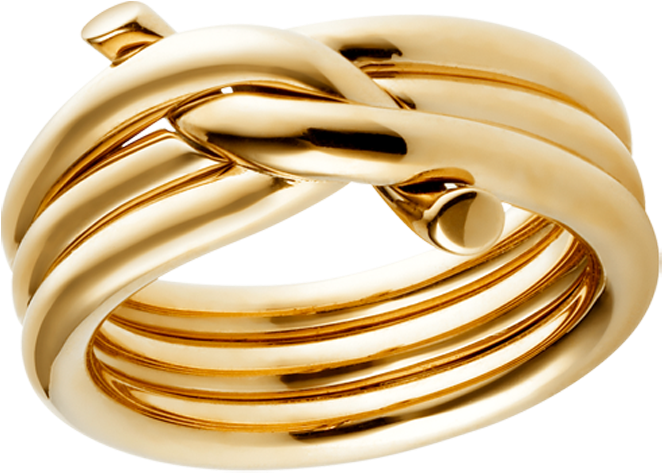 Свадебное золотое кольцо PNG Image