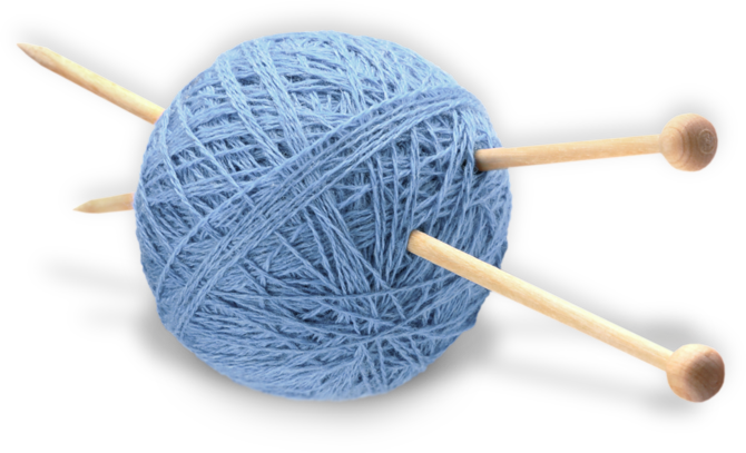 Aiguille à tricoter laine de fil PNG image haute qualité image