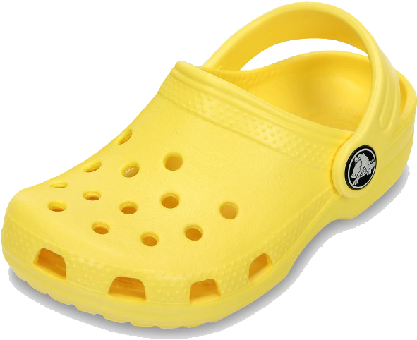 Gambar PNG crocs kuning