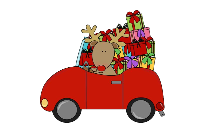 Christmas car free PNG Image