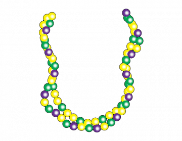 Mardi Gras Beads PNG Image Background | PNG Arts