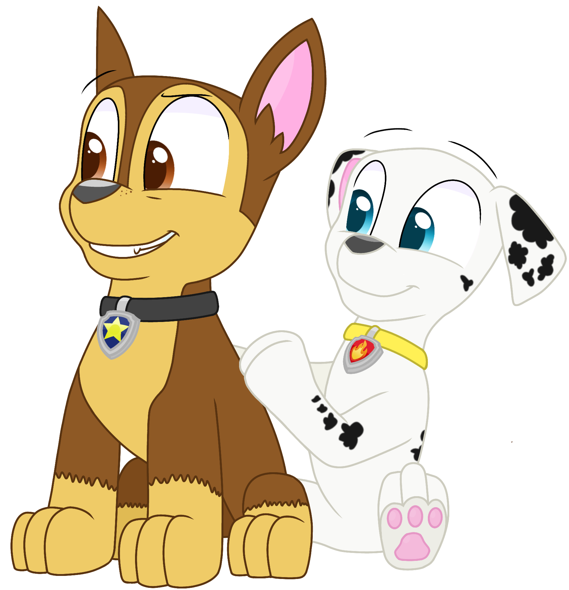 Marshall X Chase Paw Patrol PNG