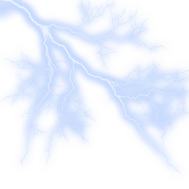 Realistisches Thunder PNG-Foto