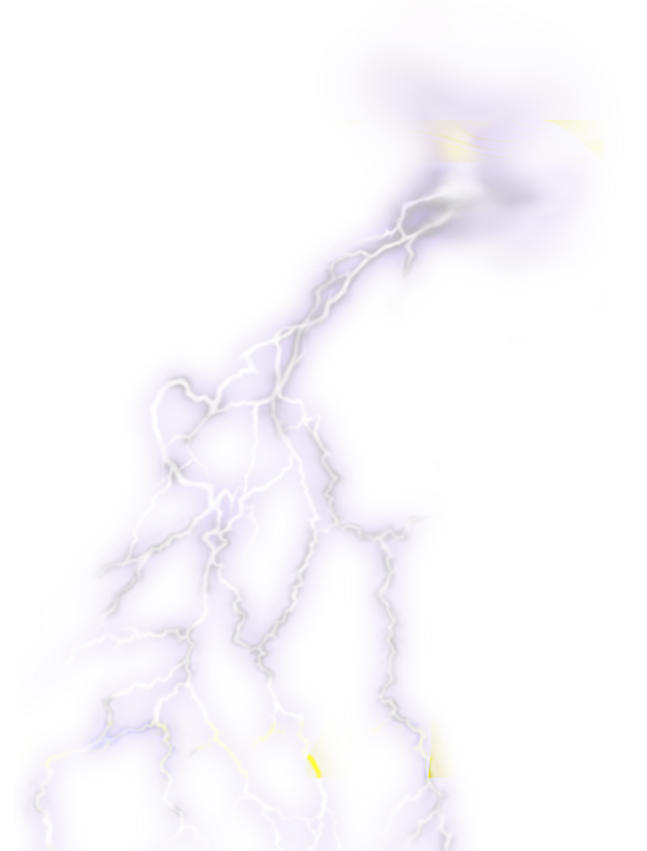 Realistisches Thunder PNG-Bild