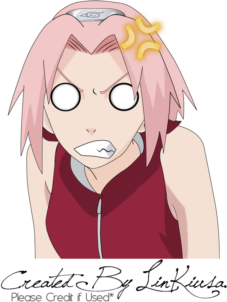 Angry Anime Girl Прозрачное изображение