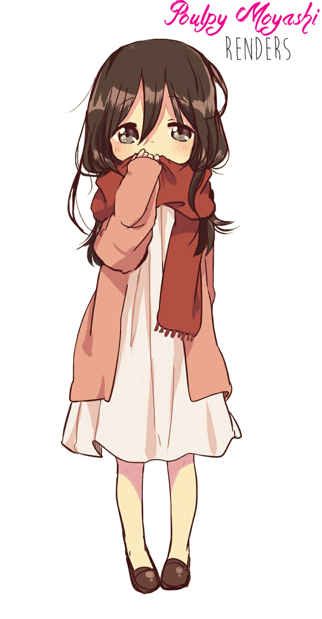 Anime Brown Hair Girl Unduh Transparan PNG Image