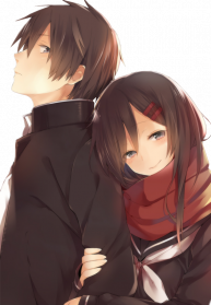 Anime Girl Boy Hugging PNG High-Quality Image | PNG Arts