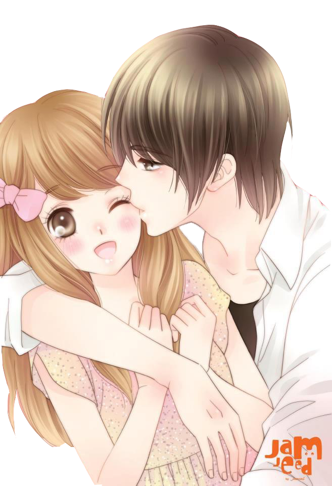 Anime Girl Boy Hugging PNG Download Image  PNG Arts