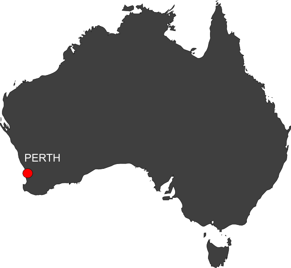 Imagem transparente do mapa da Austrália