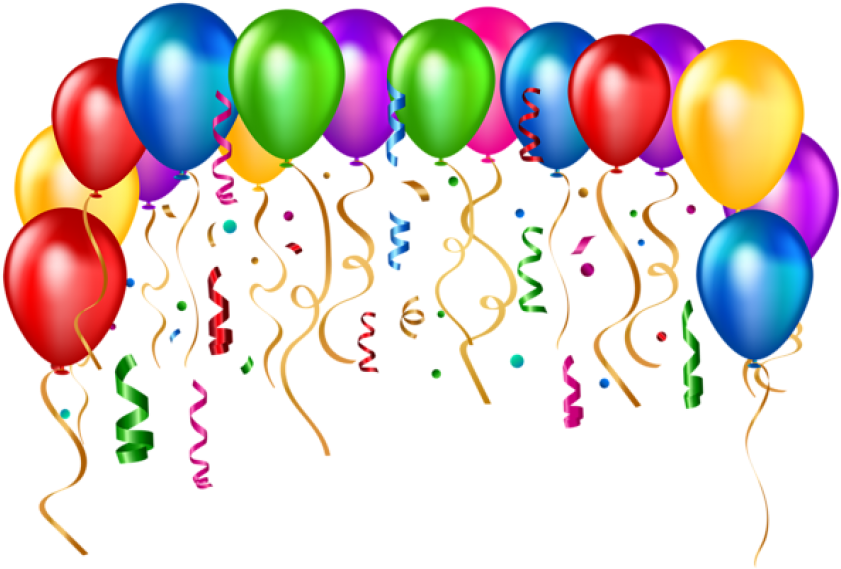 Birthday Balloons PNG Free Download