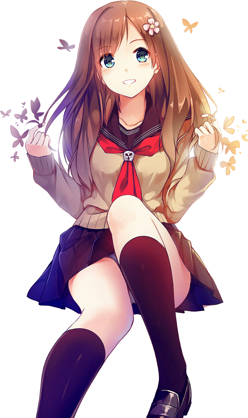 Anime Girl Brown Hair  100 Images girls with brown hair