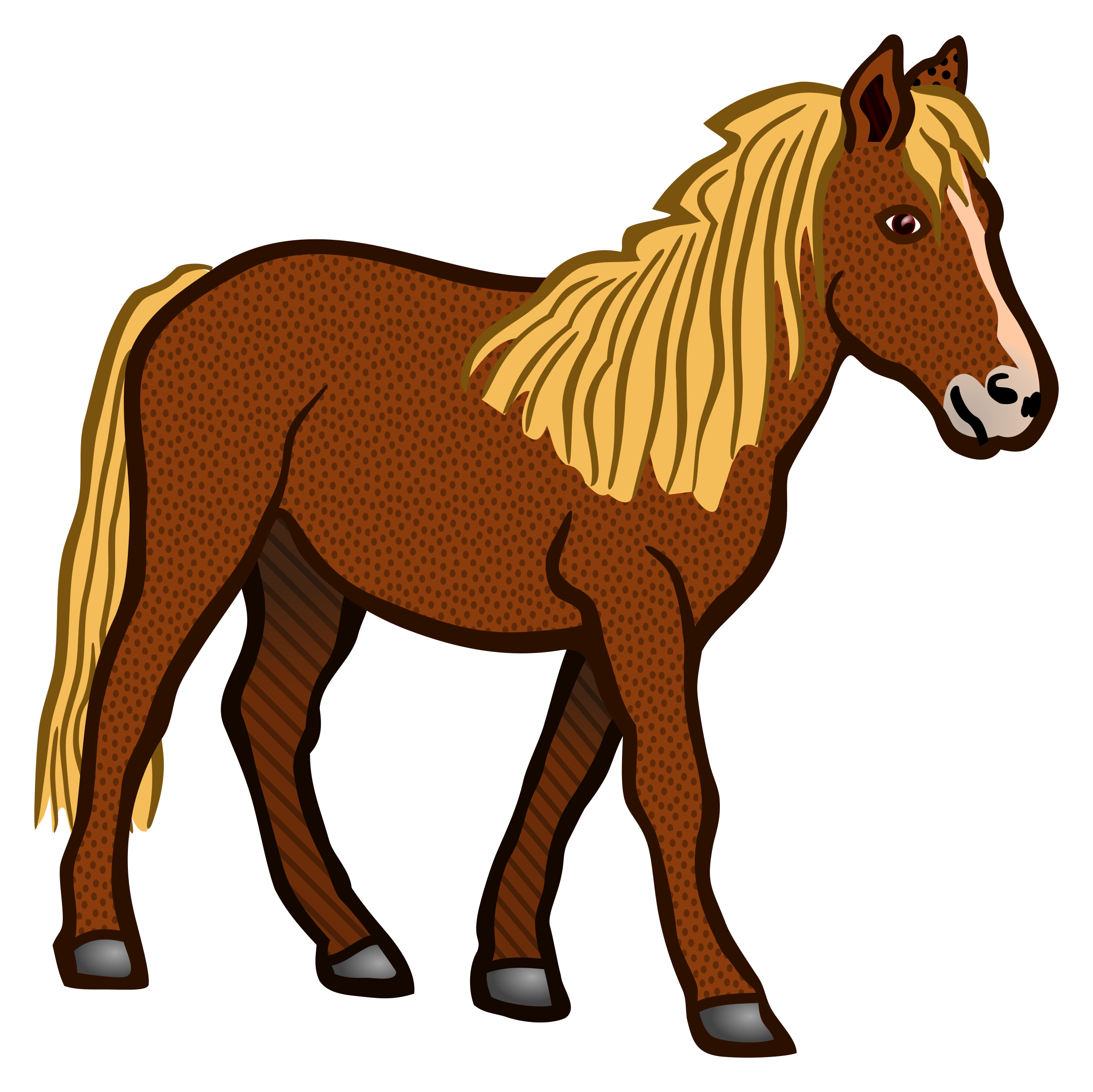 Cavalo marrom PNG Pic