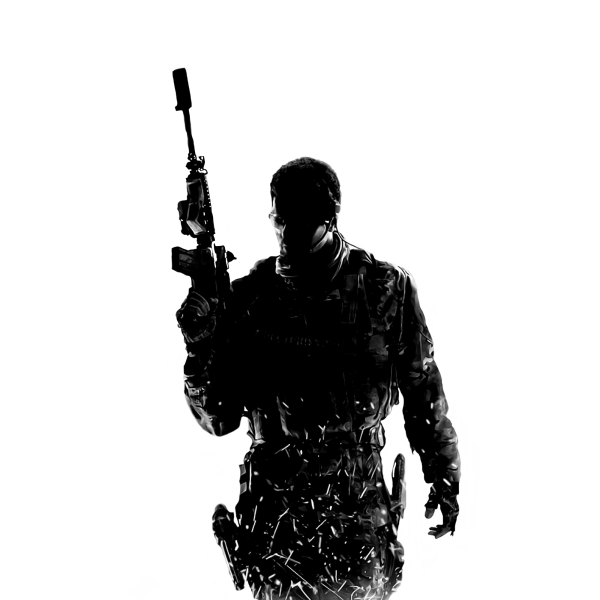 Call of Duty Soldat Modern Warfare Soldat PNG Image de haute qualité