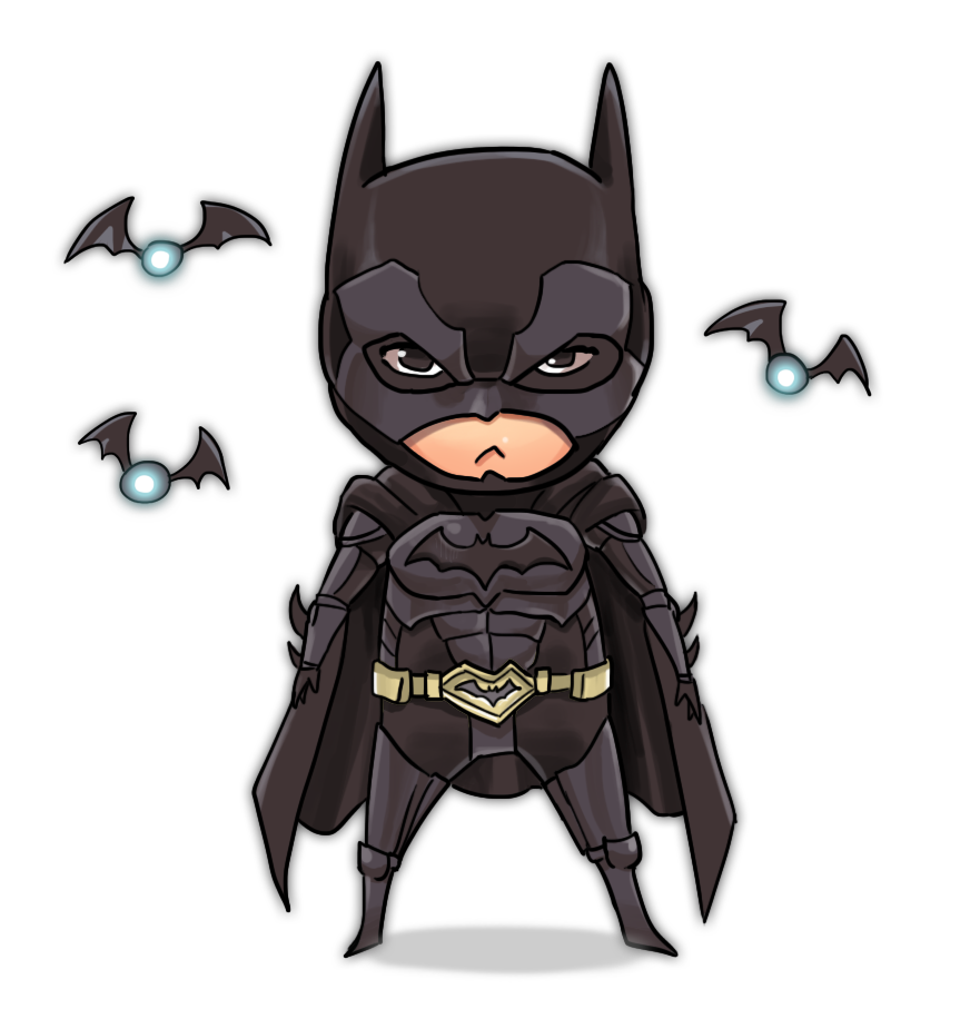 Chibi Batman ภาพ PNG ฟรี