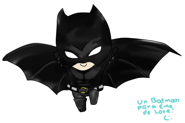Chibi Batman Transparenter Hintergrund PNG
