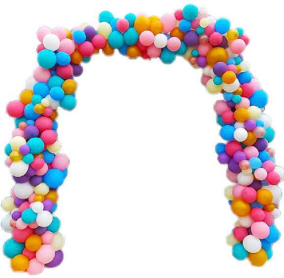 Ballons de fête colorée PNG Image Fond