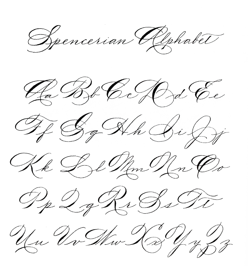 Cursive Kalligraphie Transparentes Bild