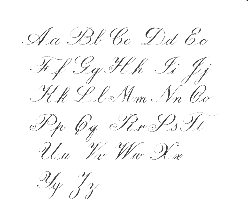 Cursive Kalligraphie transparente Bilder