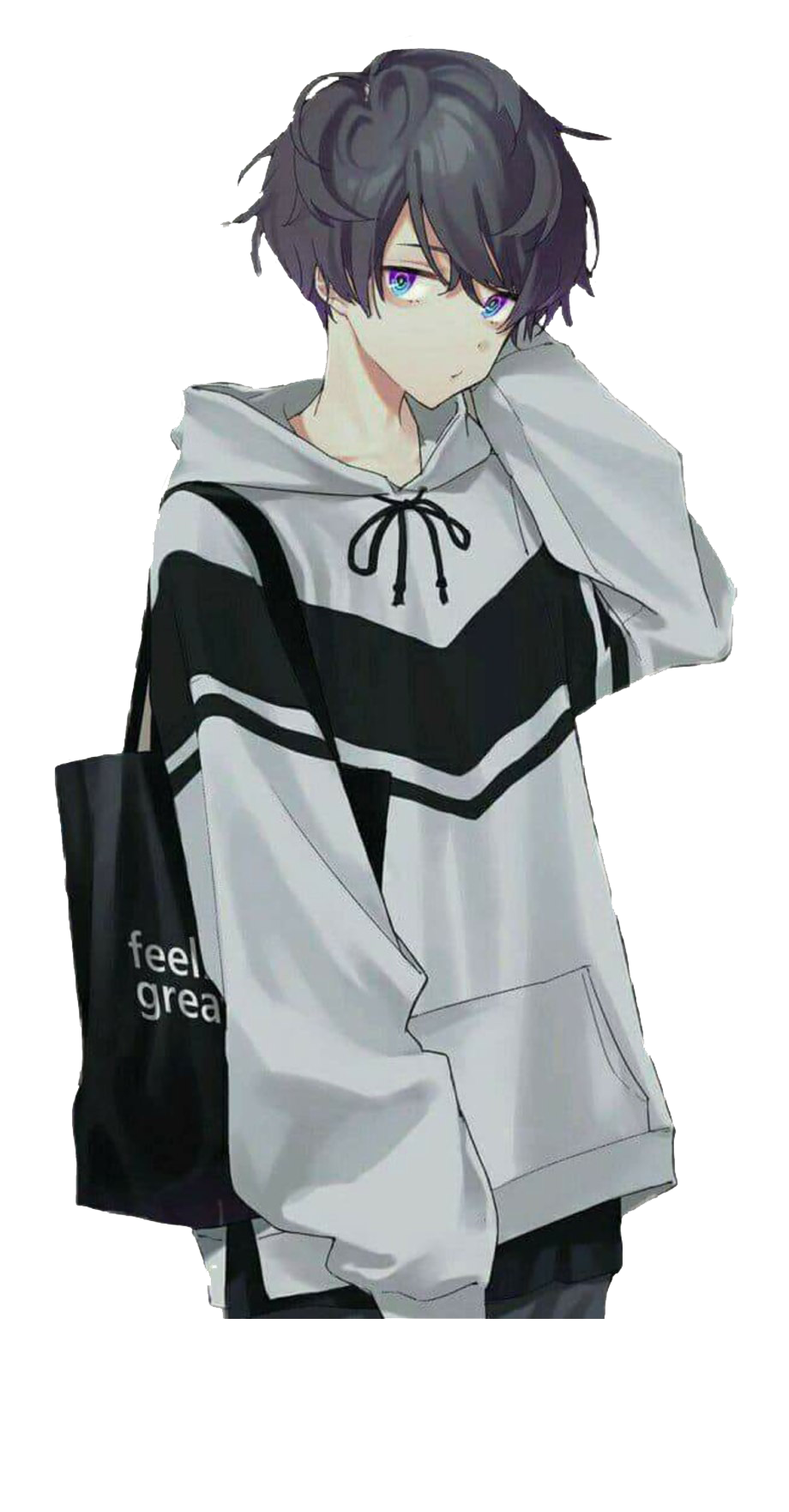 Cute Anime Boy PNG Transparent Image | PNG Arts