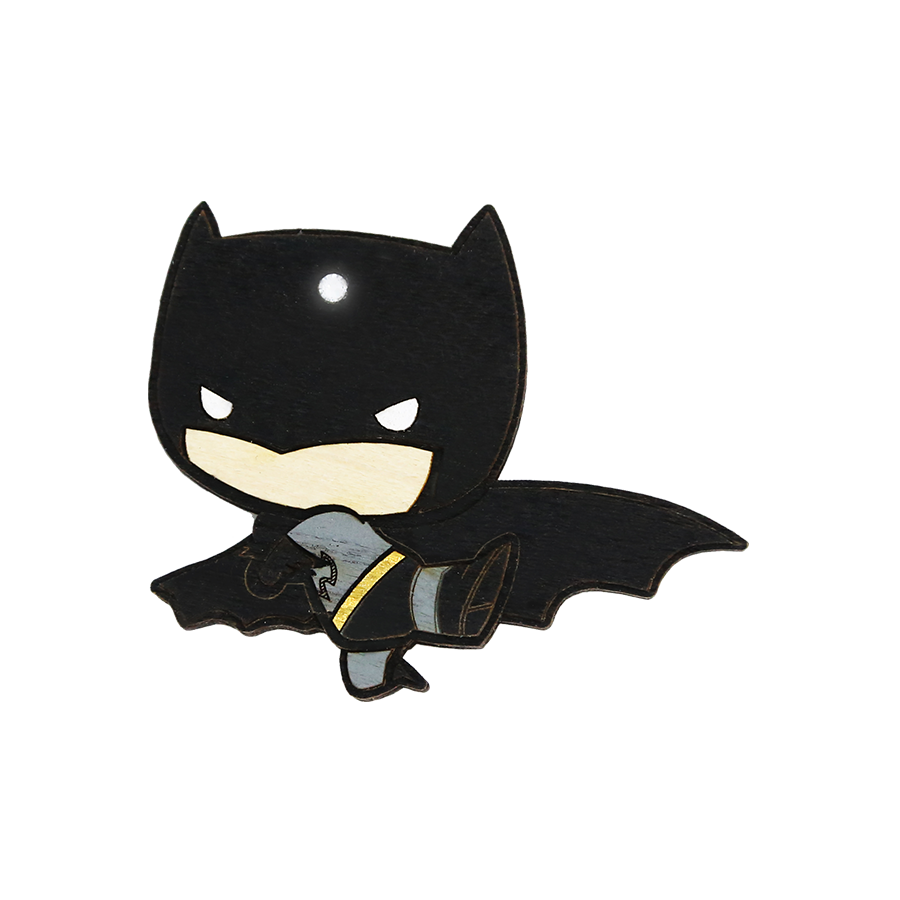 Sevimli Chibi Batman Şeffaf Görüntü