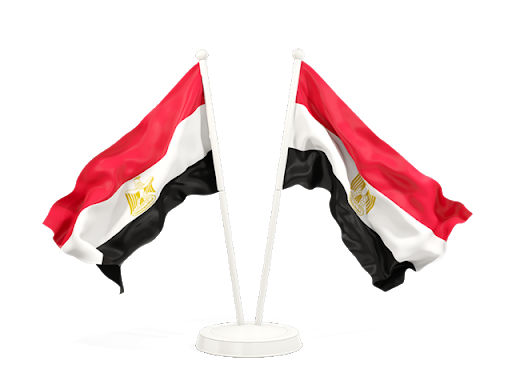 Bandiera Egitto sfondo Trasparente PNG