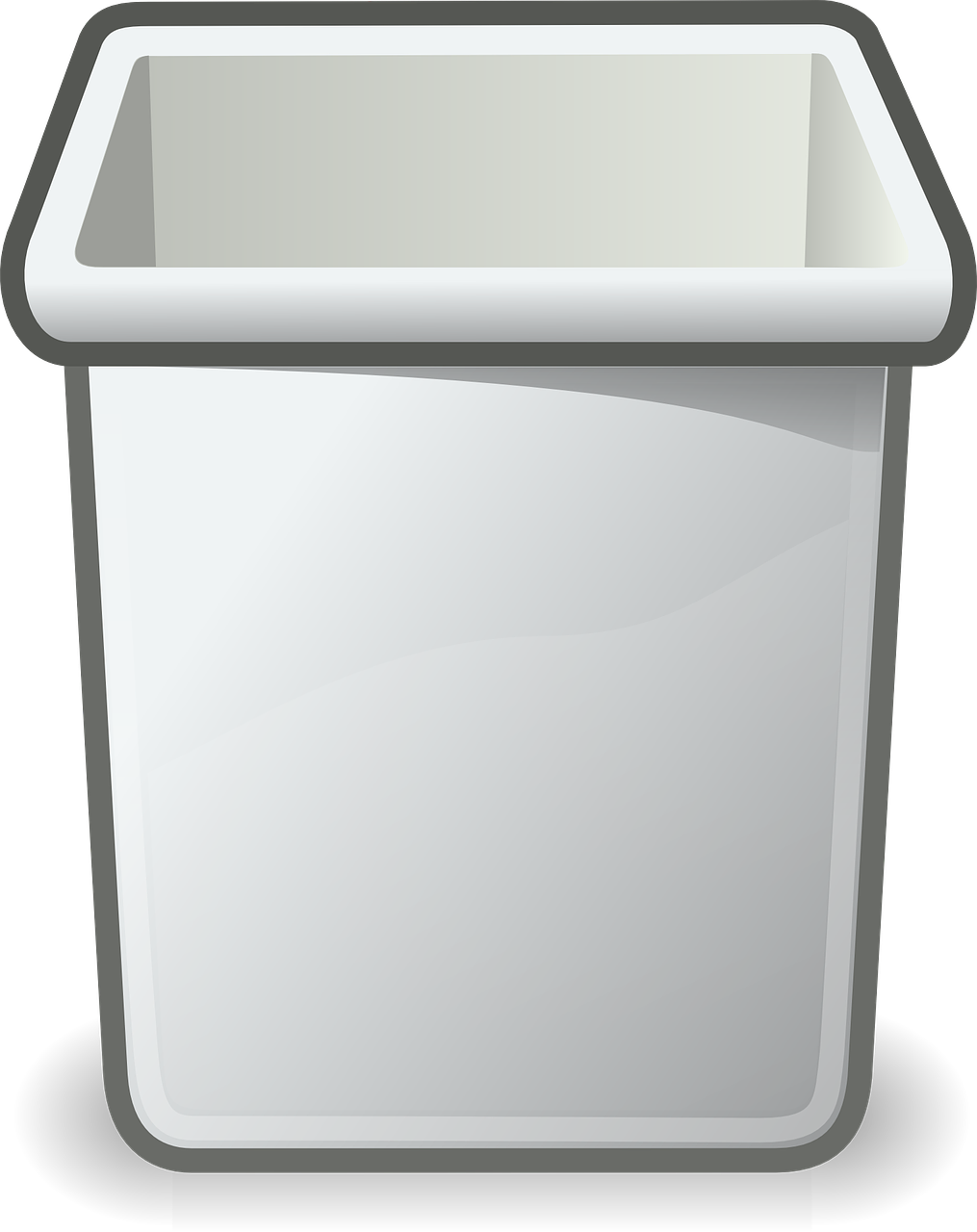 Empty Recycle Bin PNG Background Image