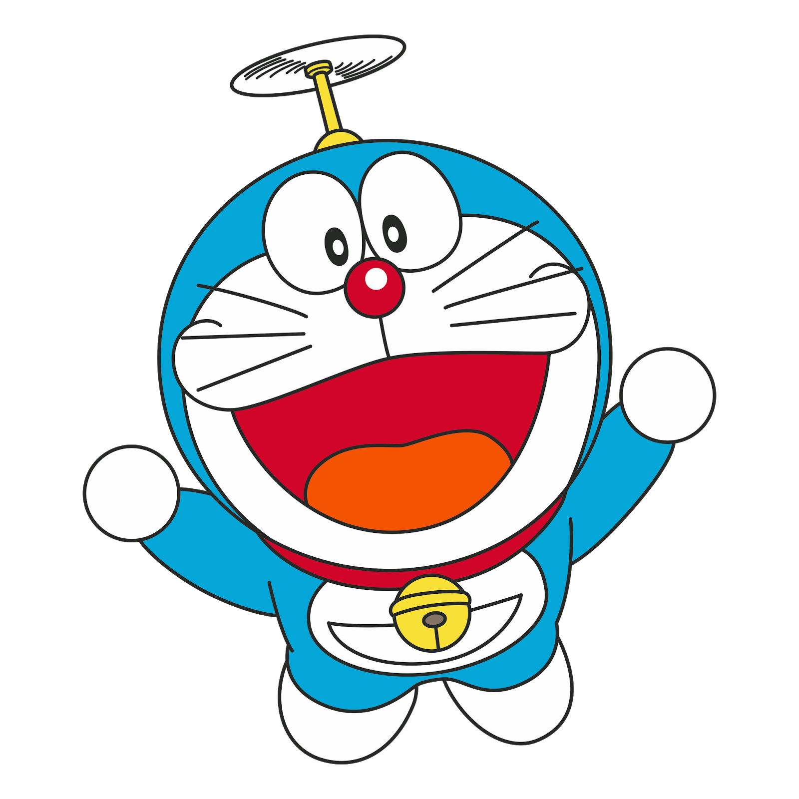 Flying Doraemon PNG image Transparentee