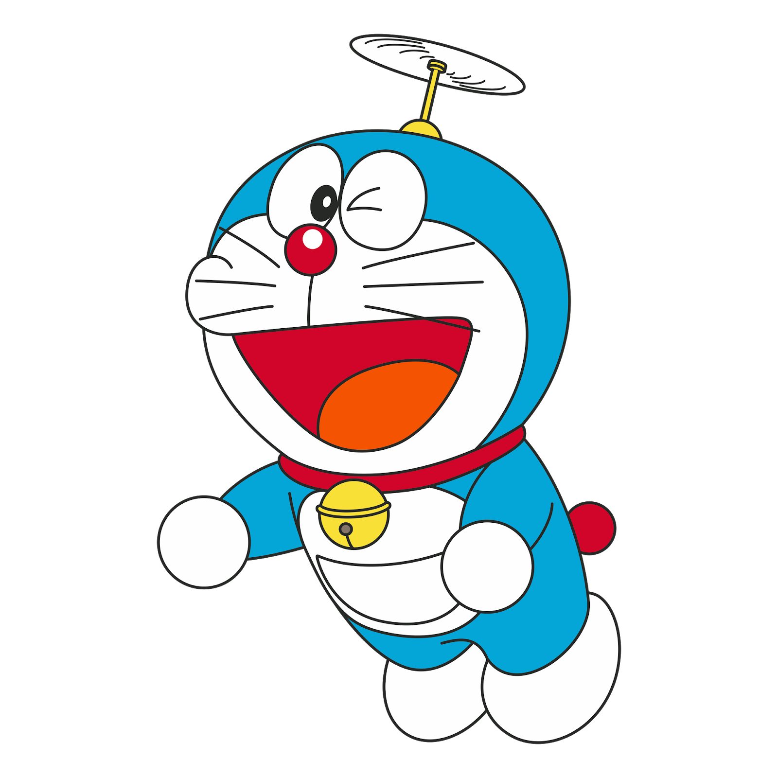 Flying Doraemon Image Transparente