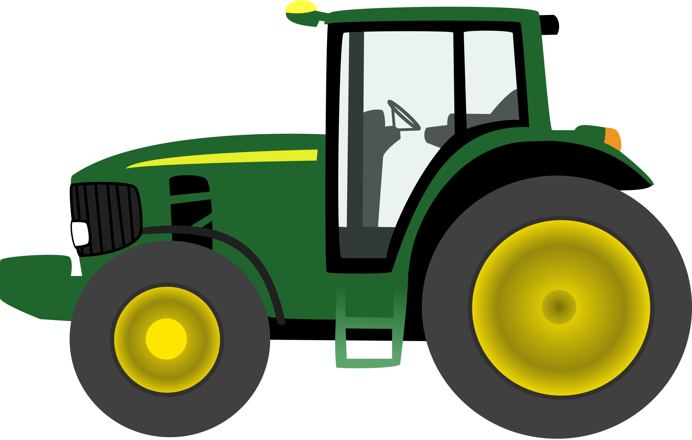 Grüner John Deere Traktor PNG-Bildhintergrund