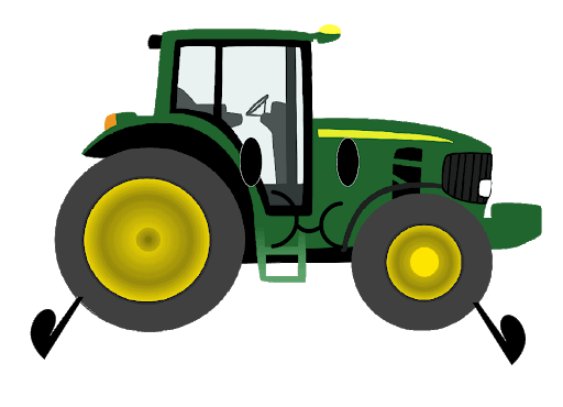 Grüner John Deere Traktor PNG-Bild Transparenter Hintergrund