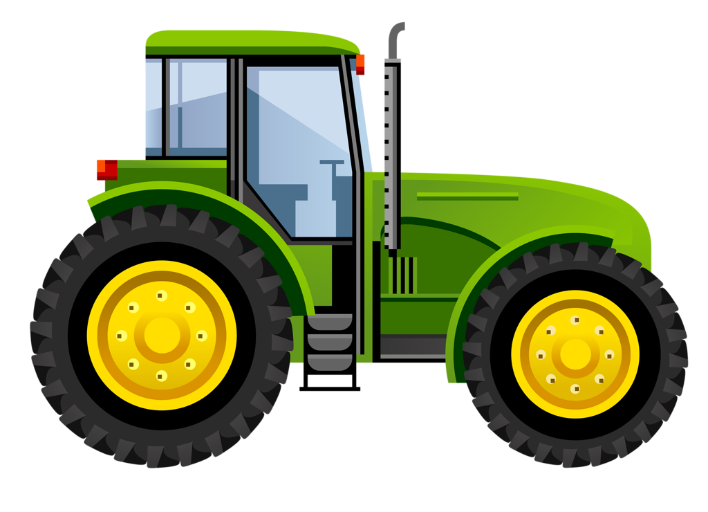 Tracteur vert PNG image haute qualité image