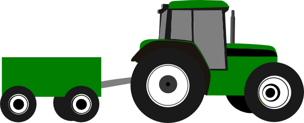 Green Tractor PNG Image Background