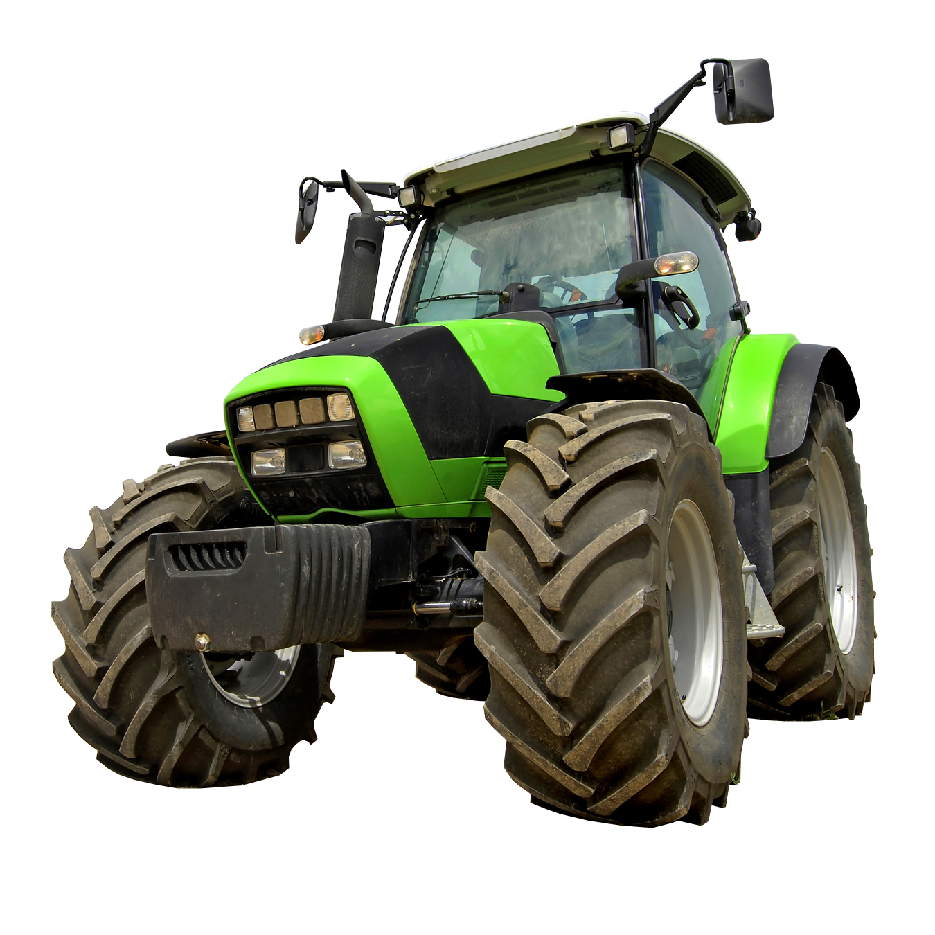 Green Tractor PNG Image