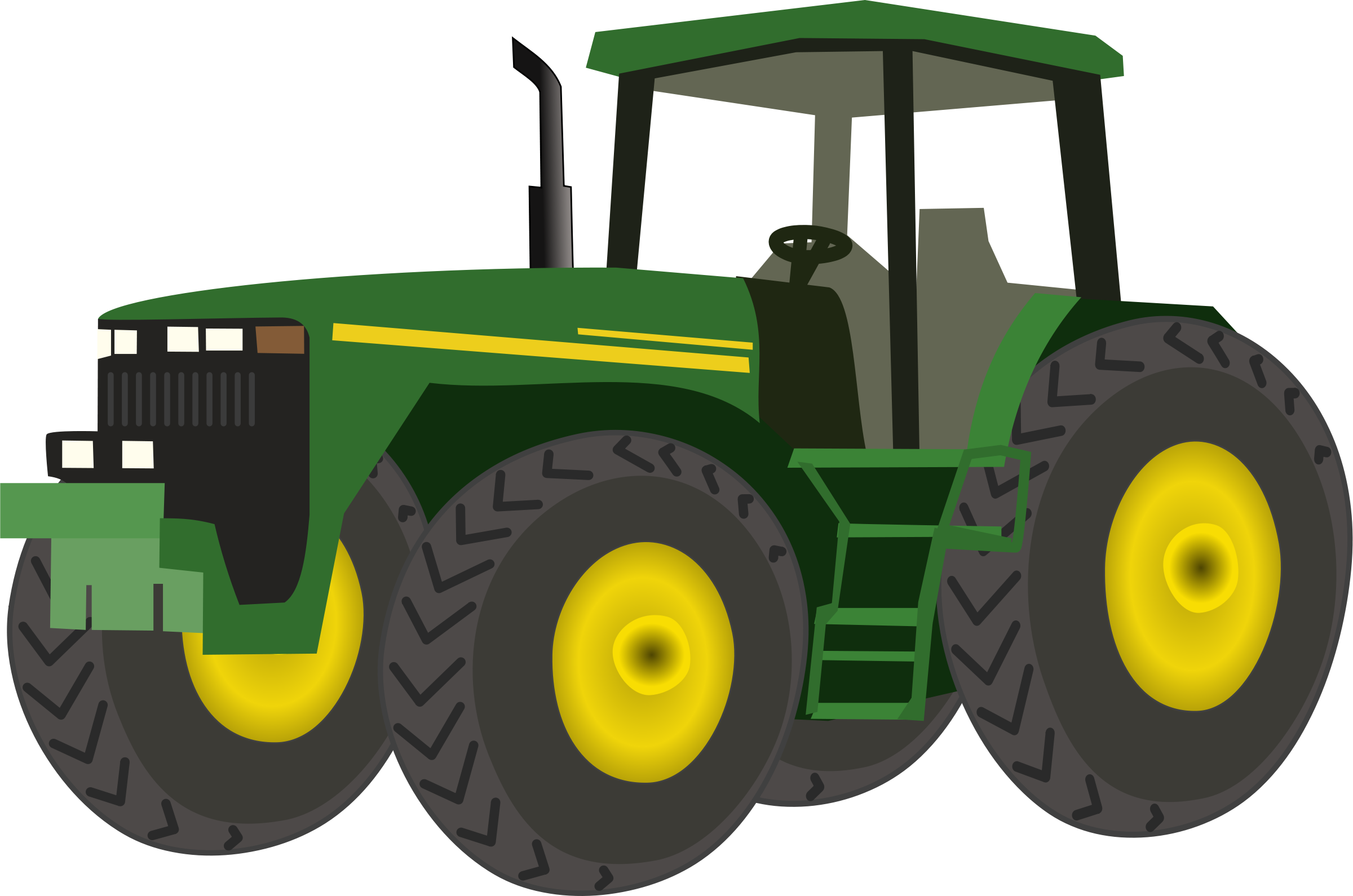 Green Tractor PNG Photo