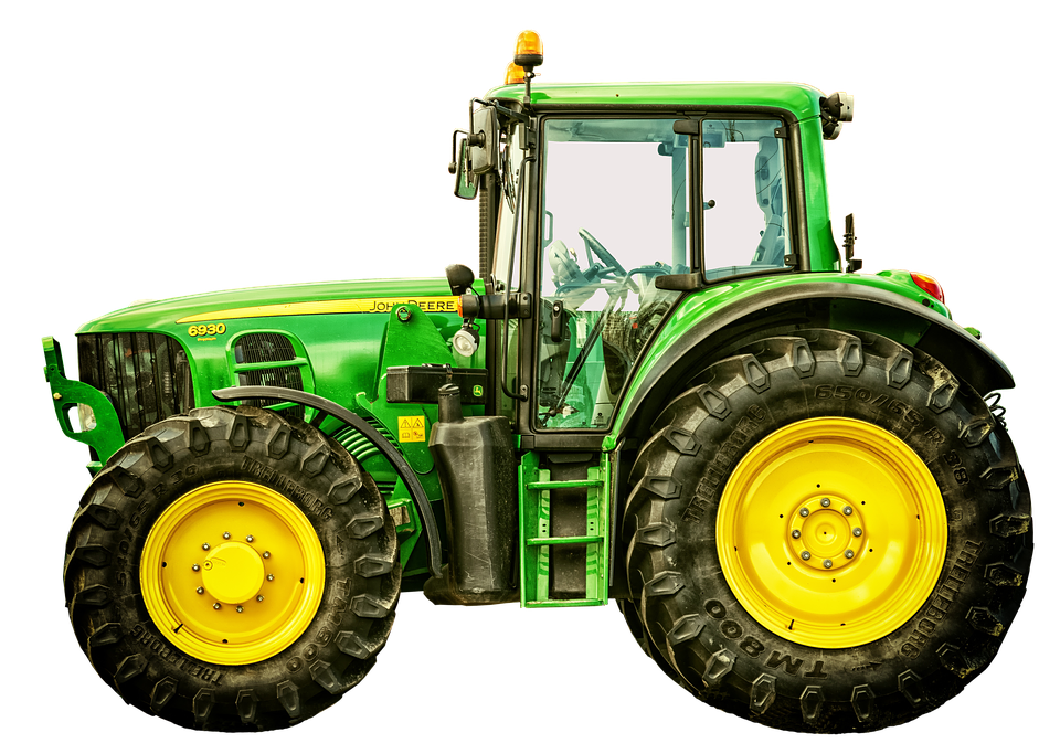 Green Tractor PNG Picture