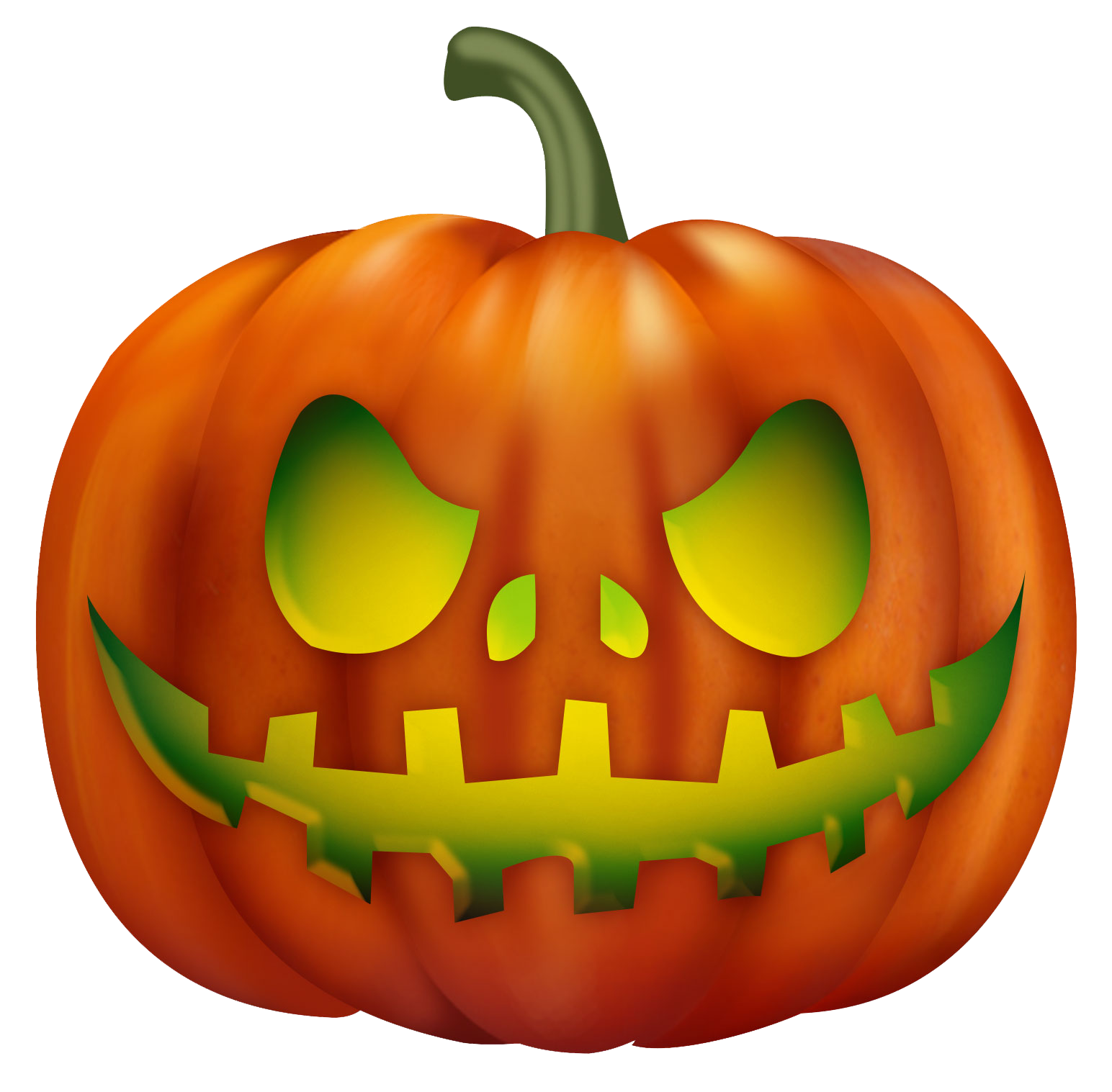 Jack-O’-Lantern Carved Pumpkin Transparent Background PNG