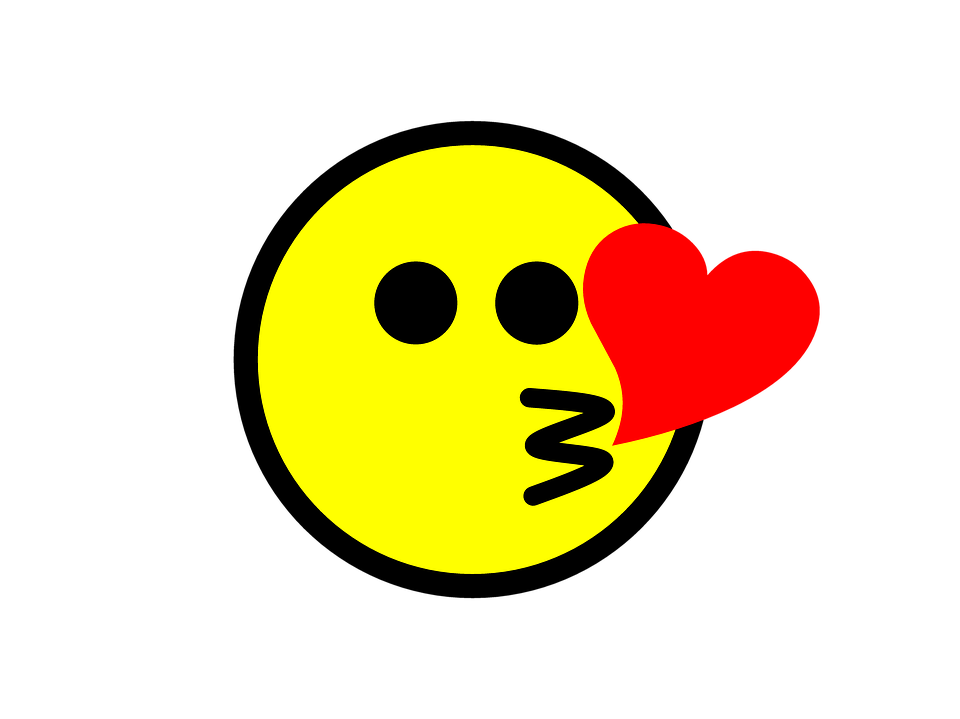 Kus smiley emoji PNG Download Afbeelding