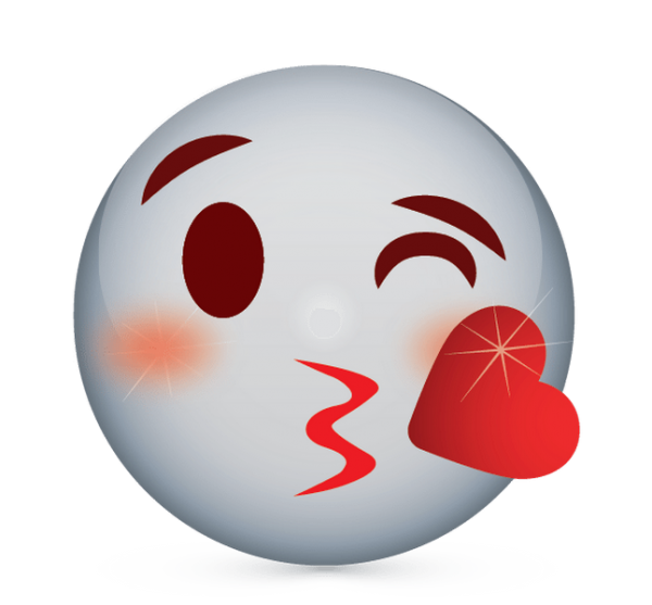Kus smiley emoji PNG Afbeelding achtergrond