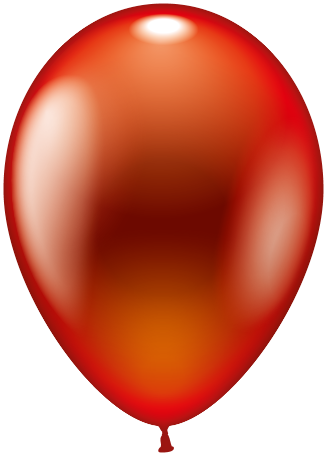 Balão metálico transparente