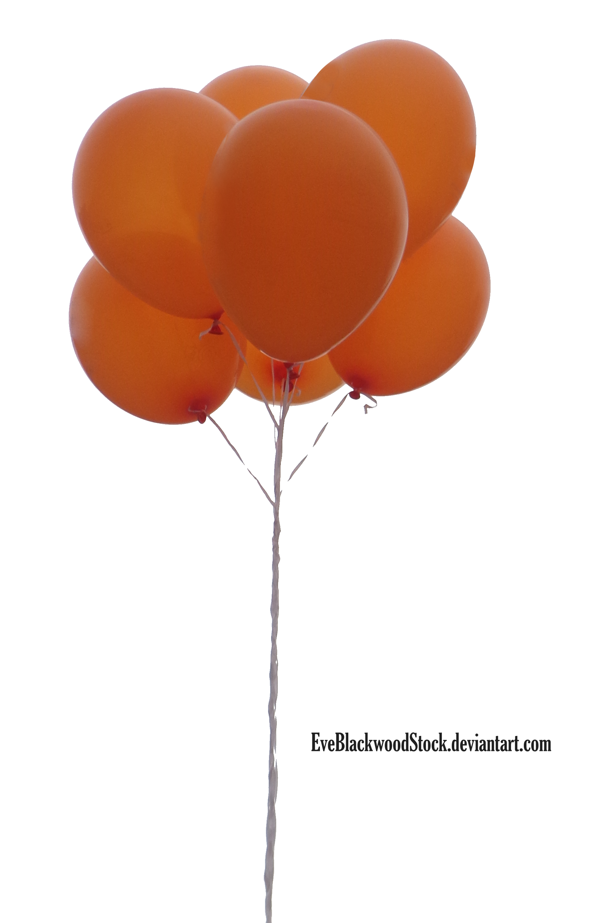Orange Balloon PNG Picture