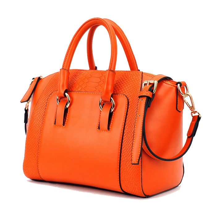 ผู้หญิงสีส้มกระเป๋า PNG