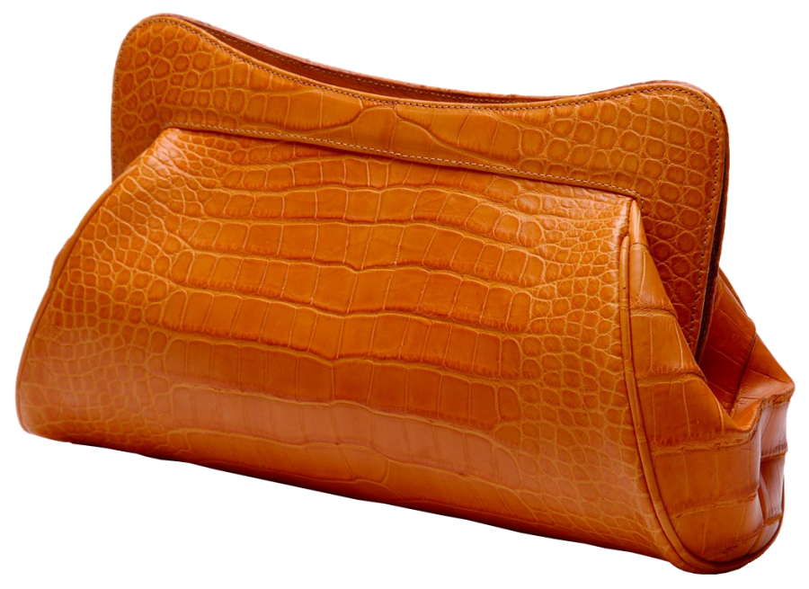 กระเป๋าผู้หญิงสีส้ม PNG ภาพโปร่งใส