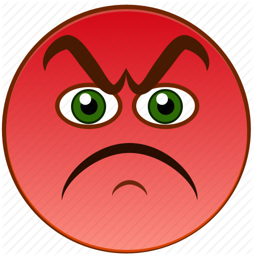 Red Angry Crying Emoji PNG Image Background