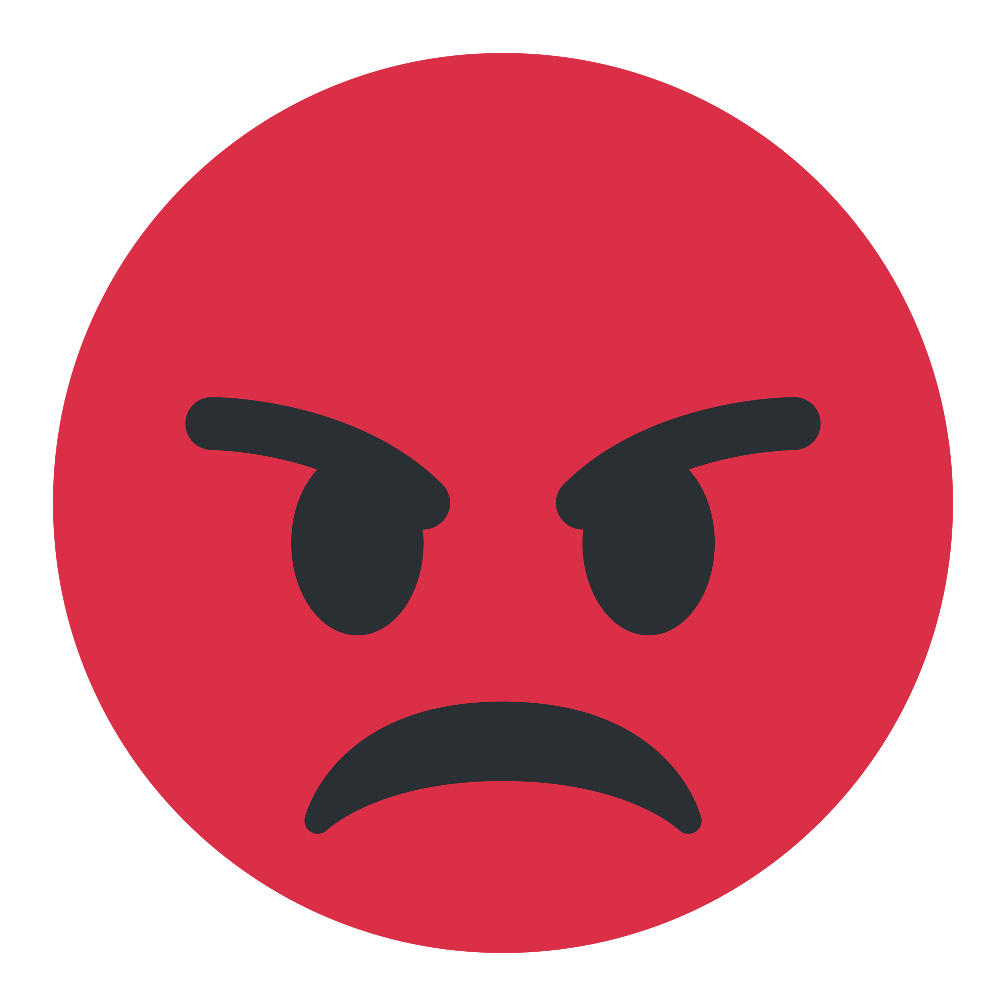 Red Angry Crying Emoji PNG Photo