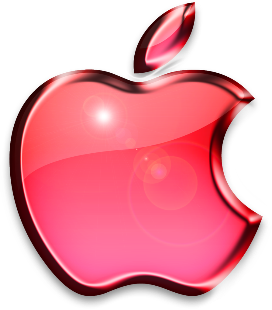 Красный яблочный логотип PNG изображения фон