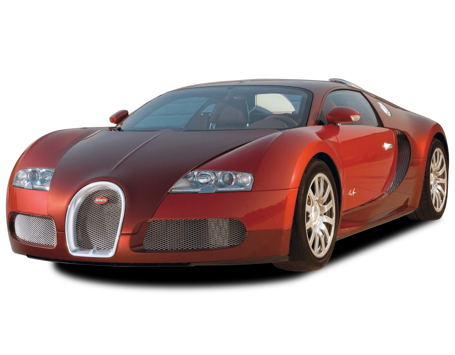 Image Transparente de Bugatti Chiron rouge