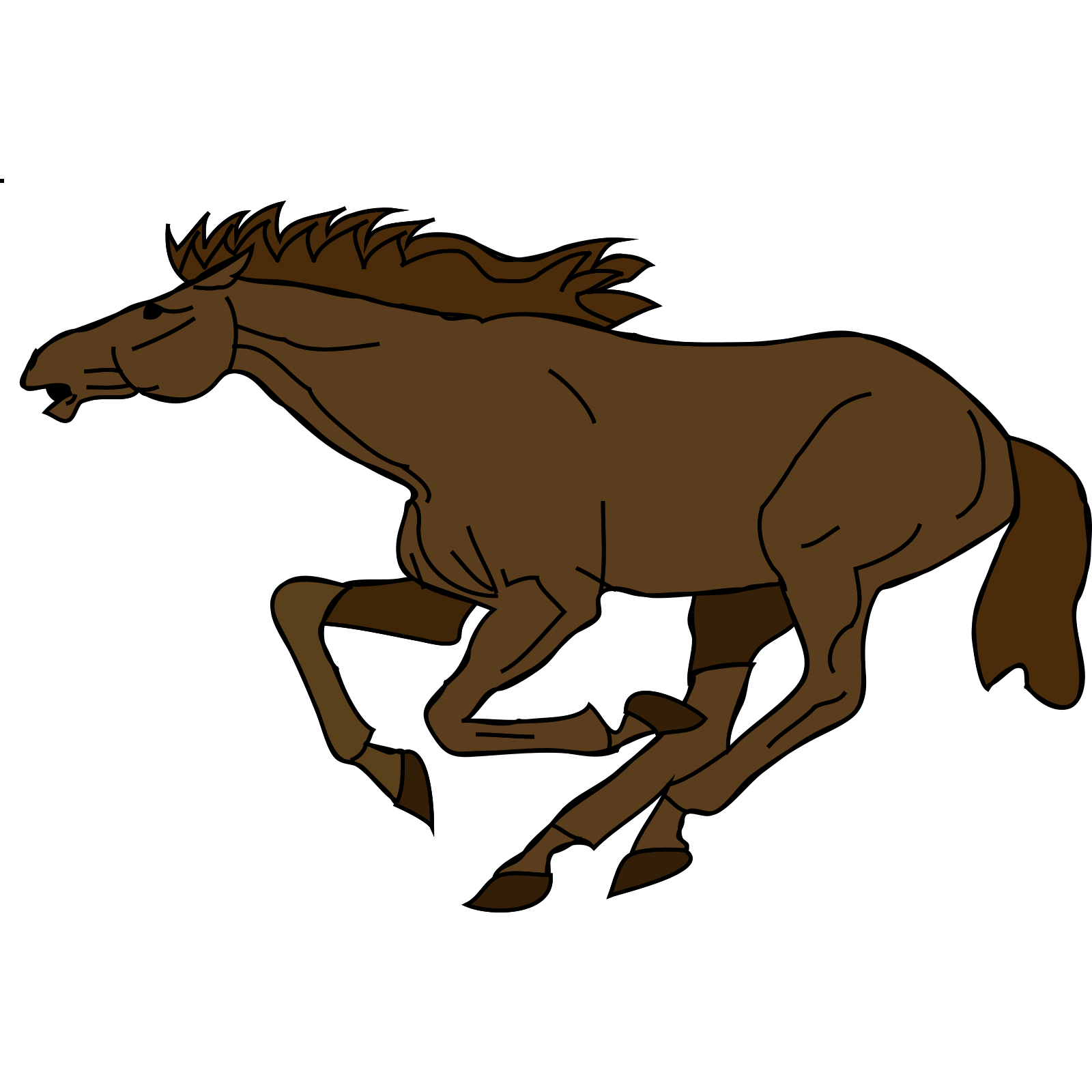Corriendo Brown Horse PNG descarga gratuita